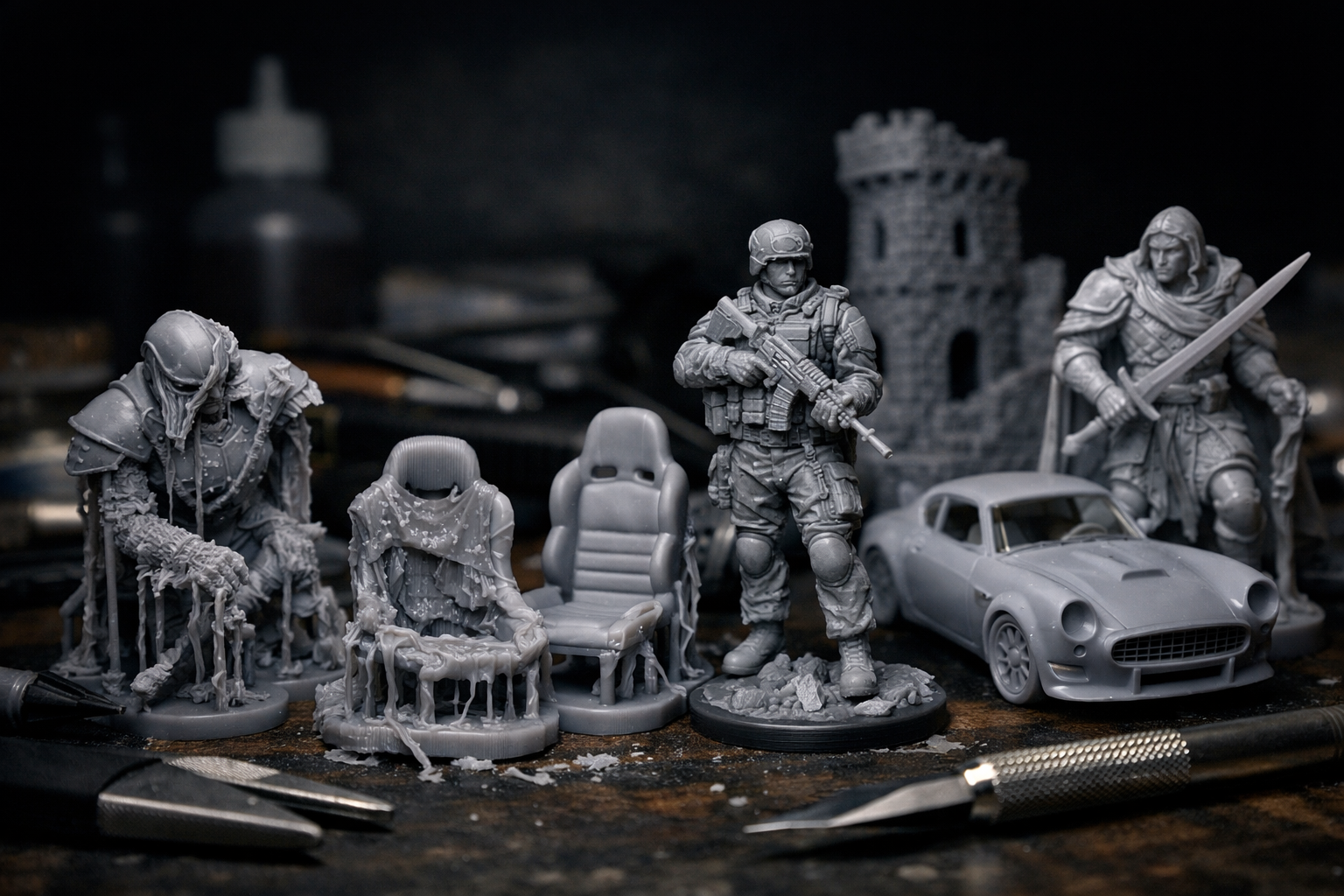 errores comunes en impresión 3D de miniaturas en resina