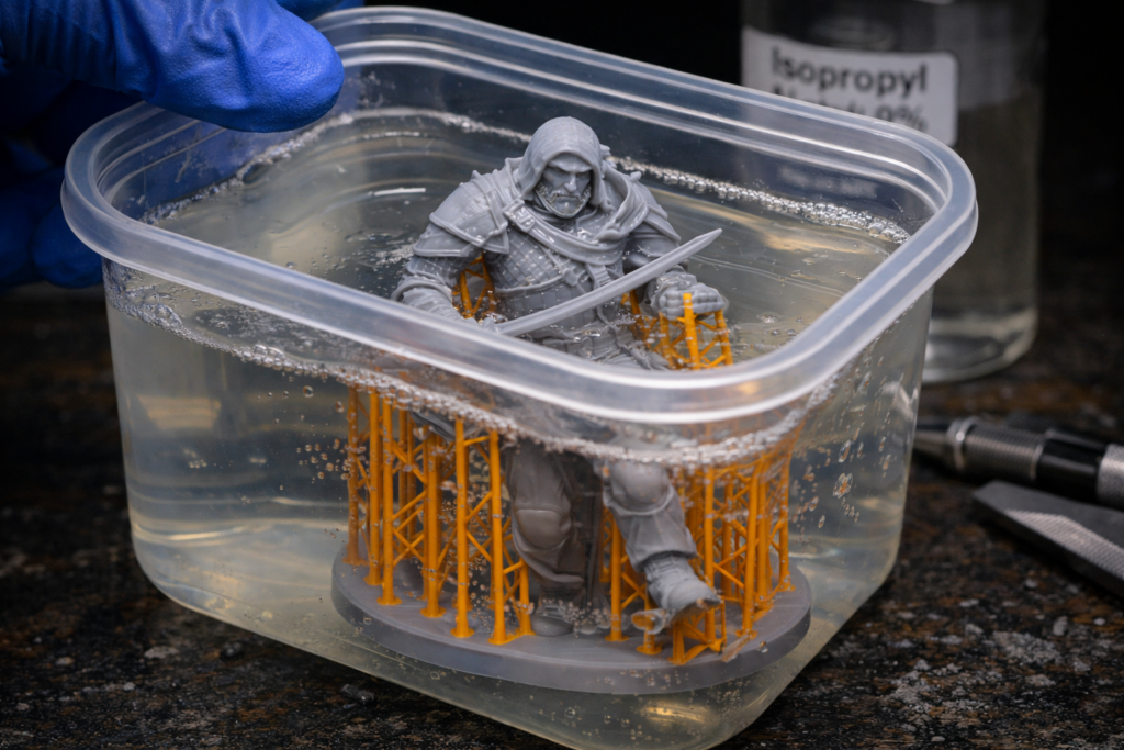 limpieza correcta miniaturas resina alcohol isopropilico